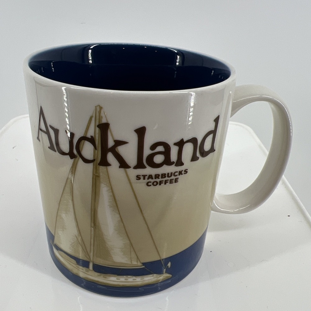 Starbucks Auckland New Zealand Global Icon Collector Series Ceramic Mug Cup 16oz